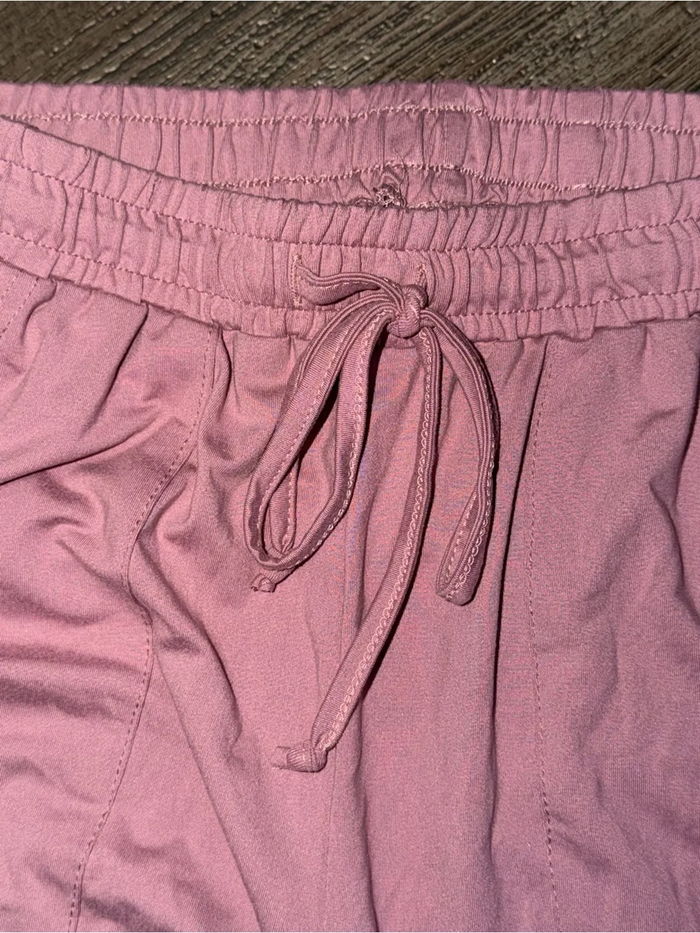 Light Pink Drawstring Jogger Pants - Picture 5 of 7
